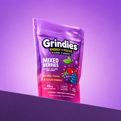Grindies Energy & Focus Hard Candy