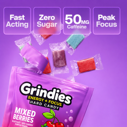 Grindies Energy & Focus Hard Candy